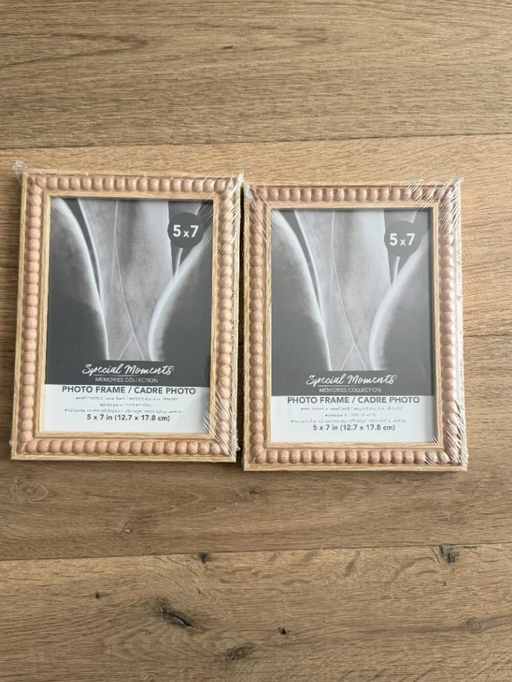 set of two 5x7 wooden boho frames